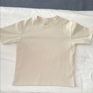 Uniqlo Kids Short Sleeve Tee in Bone